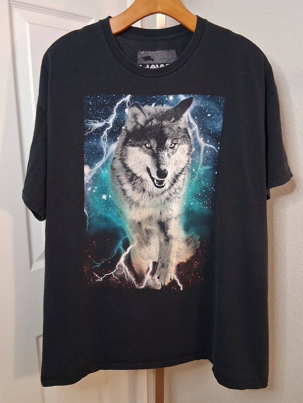 Tony Hawk Wolf Lightning Galaxy T Shirt Black XL